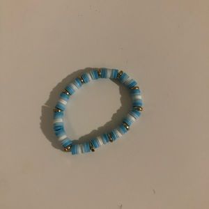 Blue clay bead braclett